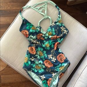 Prana new without tags. Vibrant Floral One-Piece Swimsuit